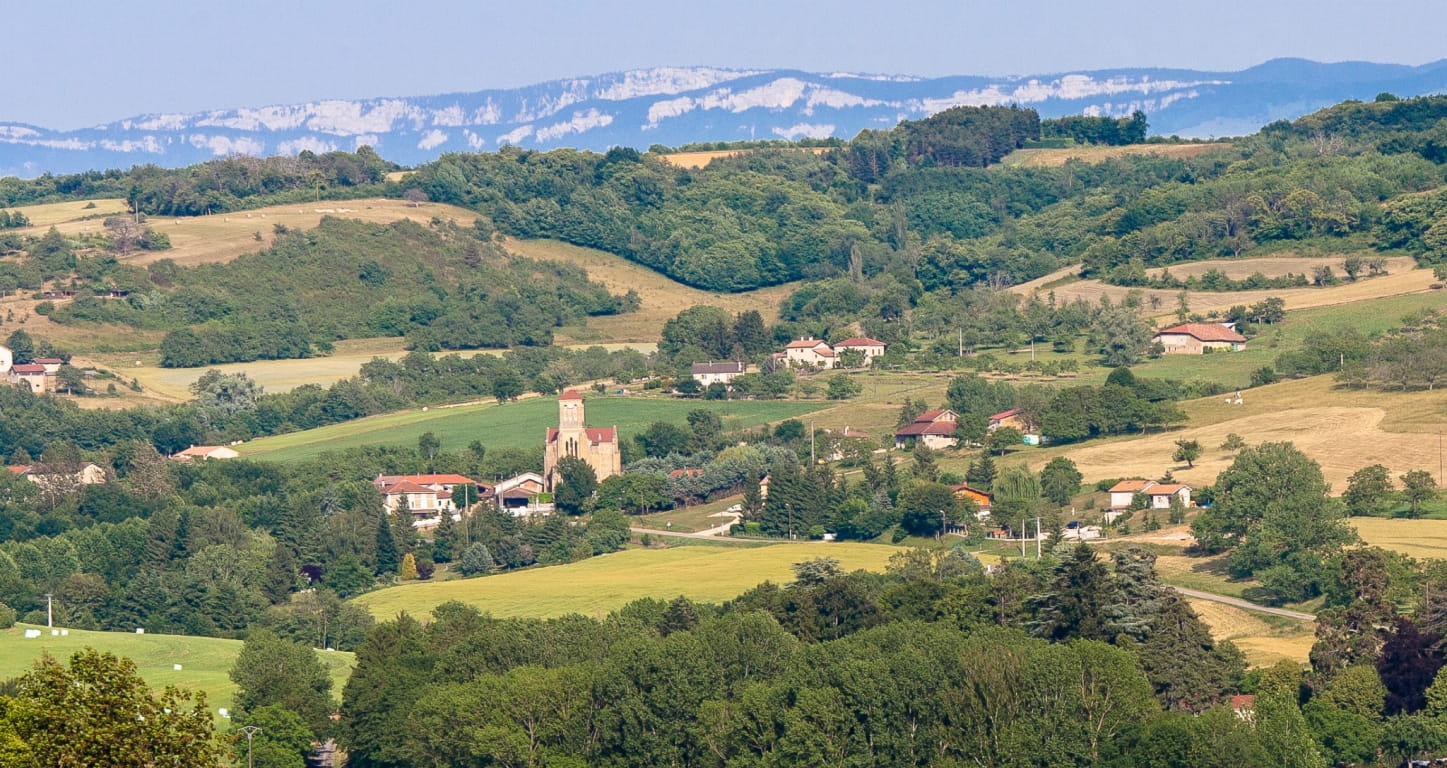 St-Bonnet de Valclérieux, vue panoramique