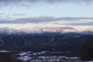 Vercors en hiver_vue sur les hauts plateaux depuis le col de la Chau