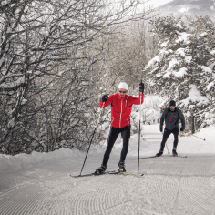 skieurs de fond-Vassieux-Drôme-Attractivité-ski-de-fond-neige