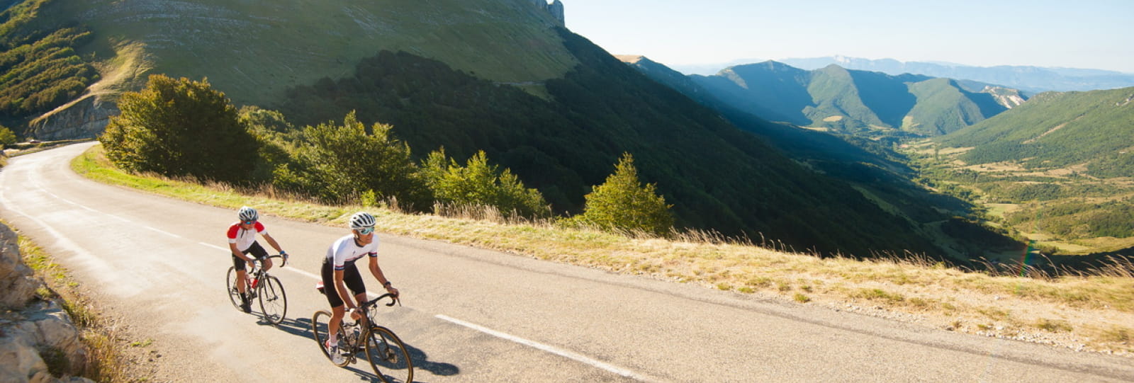 2 vélo sur la route du col de la bataille