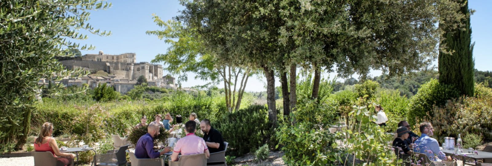 Restaurant Jardin méditerranéen du Clair de la Plume