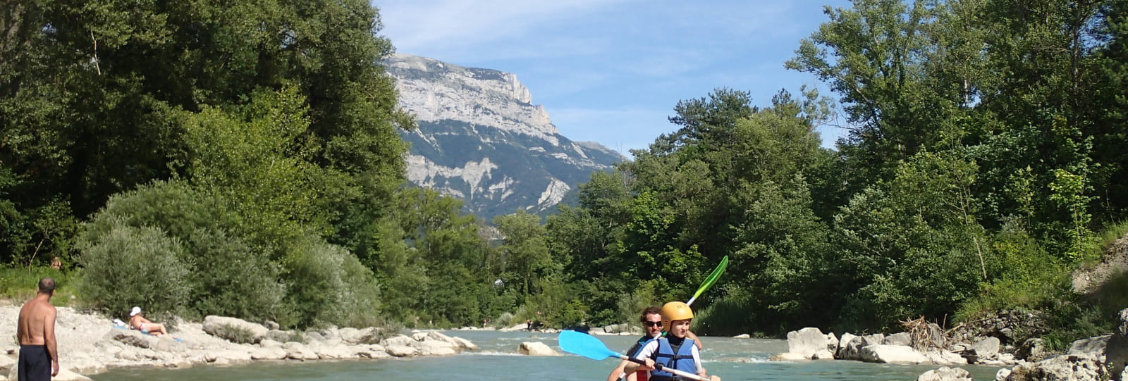 Canoé kayak sur la Drôme DIE Saint croix