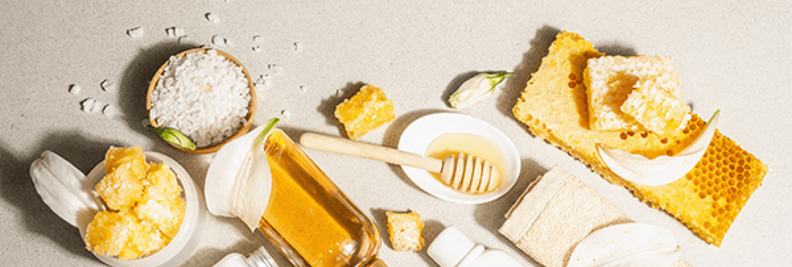 Cosmétique - douceur miel et huile d'olive