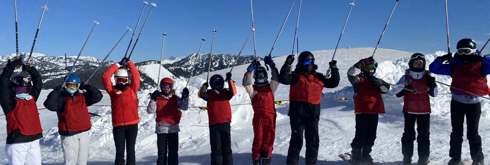 enfants en ski
