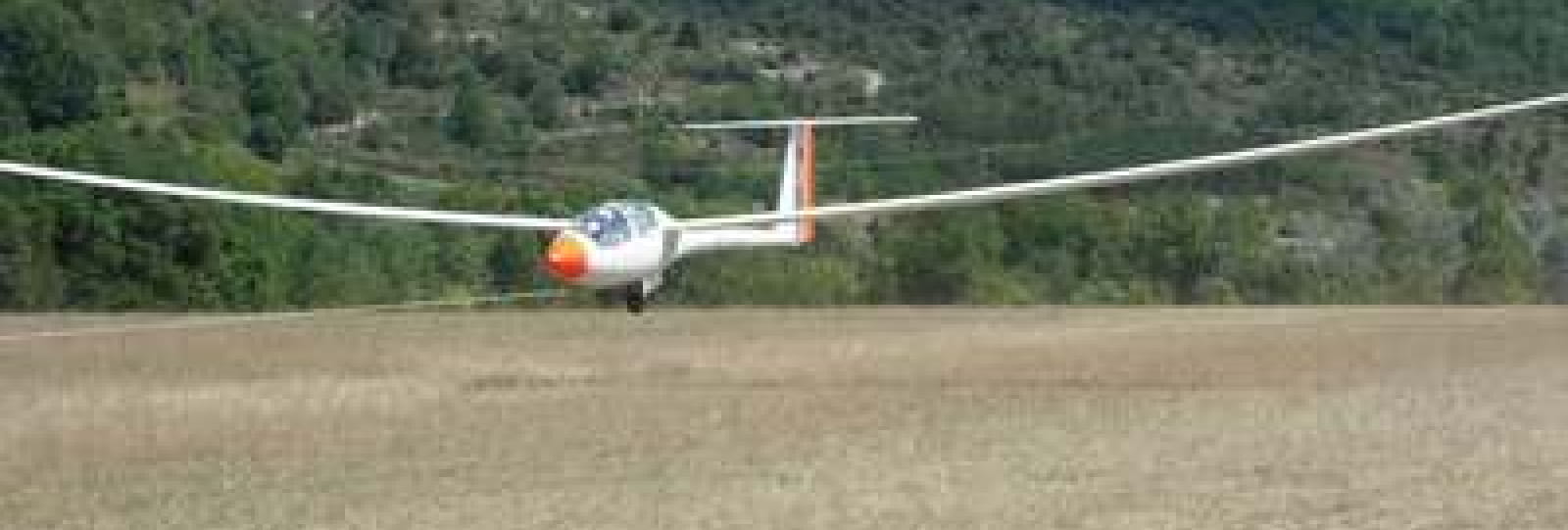 Vol en planeur avec l'association aéronautique de Rochecourbe